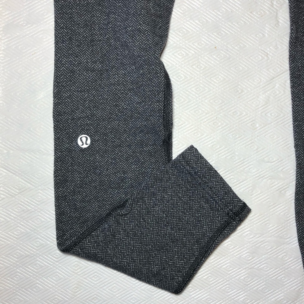 Lululemon Runder Under Pocket Herringbone Black 4 - Picture 6 of 7